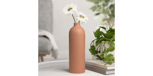 Komi 11h Ceramic Bottle Vase - Terracotta (2)