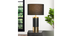 Loris Column BrassBlack Cement Table Lamp (2)