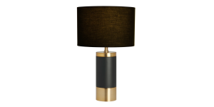 Loris Column BrassBlack Cement Table Lamp (3)