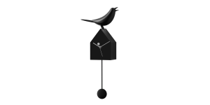 Motion Birdhouse Clock with Removable Pendulum - Black (4)