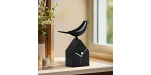 Motion Birdhouse Clock with Removable Pendulum - Black (9)