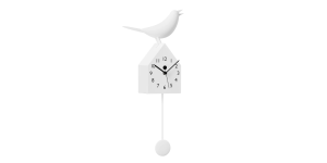 Motion Birdhouse Clock with Removable Pendulum - White (3)