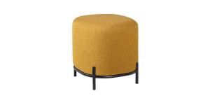 Pender Pin Leg Ashton Weave Upholstery Ottoman Stool - Goldenrod (1)