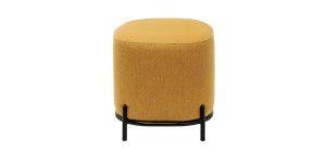 Pender Pin Leg Ashton Weave Upholstery Ottoman Stool - Goldenrod (3)