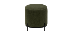 Pender Pin Leg Ashton Weave Upholstery Ottoman Stool - Hunter Green (3)