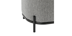 Pender Pin Leg Ashton Weave Upholstery Ottoman Stool - Stone Grey (8)