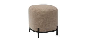 Pender Pin Leg Newport Weave Upholstery Ottoman Stool - Taupe (1)