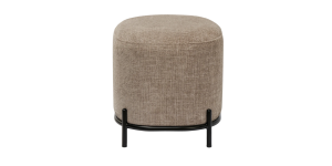 Pender Pin Leg Newport Weave Upholstery Ottoman Stool - Taupe (3)