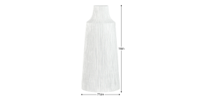 Petra Etched Line 16h Resin Vase - White (4)