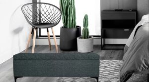 Rizzle Storage Bench Charcoal