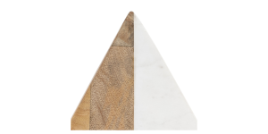 Zion Wood And Marble Bookends, S2 (9)