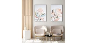 Blush Blossom I, Hand Painted Giclee (5)