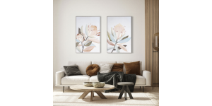 Blush Blossom II, Hand Painted Giclee (6)