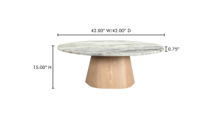 Evelyn Coffee Table-Green Marble