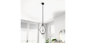 Eliana Pendant, Black And Chrome (2)