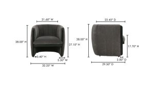 Francis Accent Chair Grey (1)