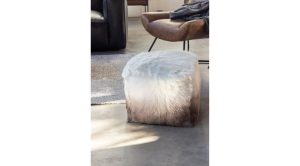 Goat Fur Pouf (1)