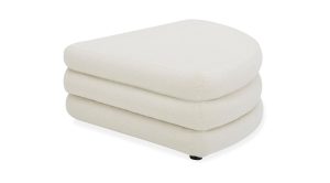 Lowtide Curved Ottoman- White (5)