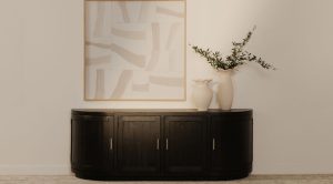 Nicola Media Cabinet- Black