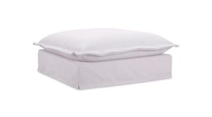 Olivia Ottoman Performance Fabric- White (2)