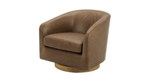 Oscy Leather Swivel Chair (3)