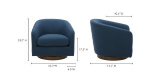 Oscy Swivel Chair- Dark Atlantic (11)