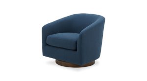 Oscy Swivel Chair- Dark Atlantic