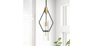 PENDANT LIGHTSEliana Pendant, Black And Brass (1)