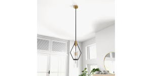 PENDANT LIGHTSEliana Pendant, Black And Brass (2)