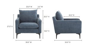 Paris Armchair- Blue