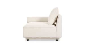 Rosello Left Arm Facing Chair- White