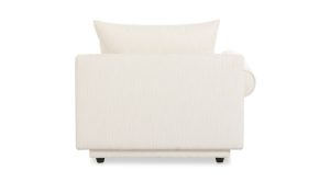 Rosello Left Arm Facing Chair- White