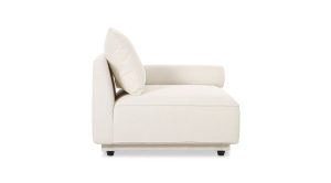 Rosello Right Arm Facing Chair- White