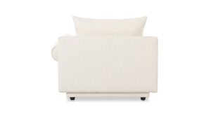 Rosello Right Arm Facing Chair- White