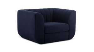 Rosy Lounge Chair- Deep Blue (2)