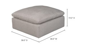 Terra Ottoman- Light Grey