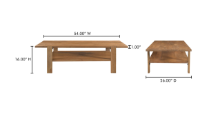 Workshop Coffee Table Vintage Brown