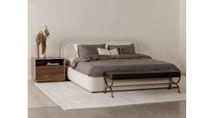 COLIN KING BED- BEIGE