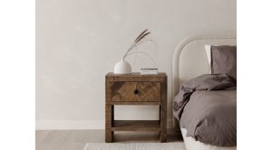 COLIN KING BED- BEIGE