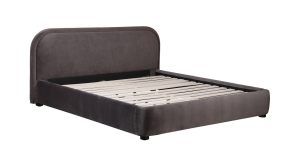 COLIN KING BED- DARK GREY