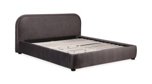 COLIN QUEEN BED- DARK GREY