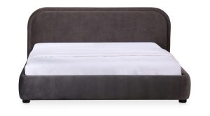 COLIN QUEEN BED- DARK GREY