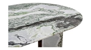 Celia Oval Dining Table- Green Onyx (6)