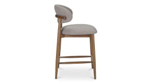 ELLIE COUNTER STOOL PERFORMANCE FABRIC-LIGHT BROWN (4)