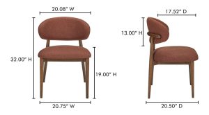 Ellie Dining Chair-Rust (1)