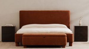 Ichigo Queen Bed- Deep Orange