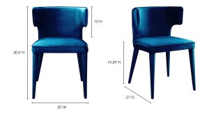 Jennaya Dining Chair-Teal (6)