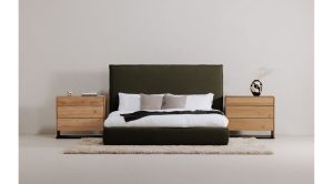 LUZON KING BED TALL HEADBOARD- DEEP FOREST