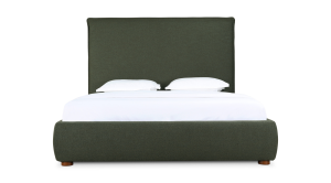 LUZON QUEEN BED TALL HEADBOARD- DEEP FOREST