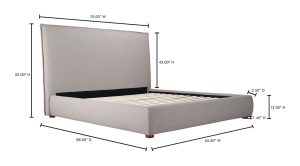 LUZON QUEEN BED TALL HEADBOARD- GREYSTONE (2)